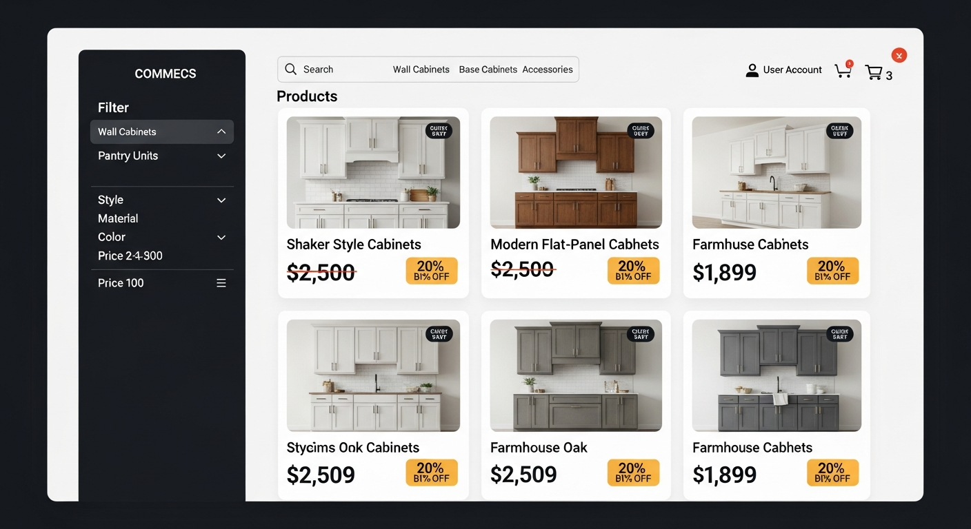 Closeout Kitchens website