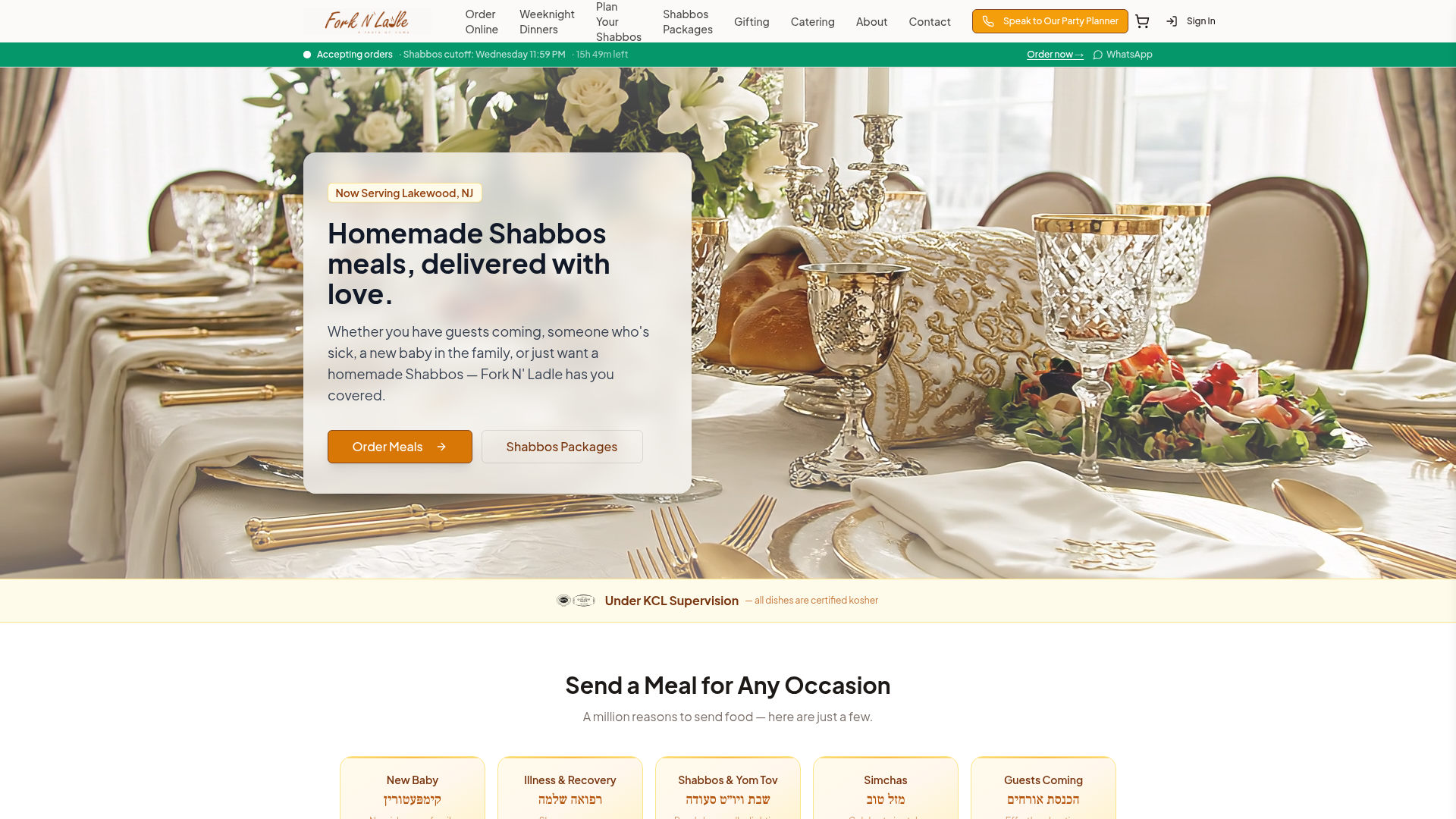 Fork N' Ladle website